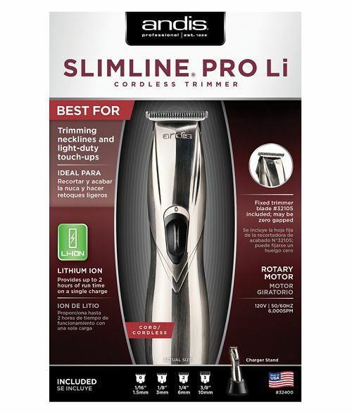 Andis Slimline Pro Li Cordless Trimmer D8 100-240 Volts