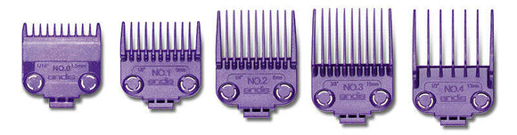 Andis Double Magnetic Combs Guides Set #0-4; Two Magnets on Each Guide #01410