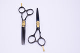 Kabod Professional Hair Cutting Japanese Scissors Barber Stylist Salon Shears 5.5"set Black 5 star