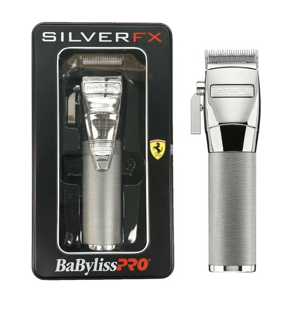 BaByliss PRO Silver Cordless Lithium-Ion Adjustable Clipper FX870S Silver